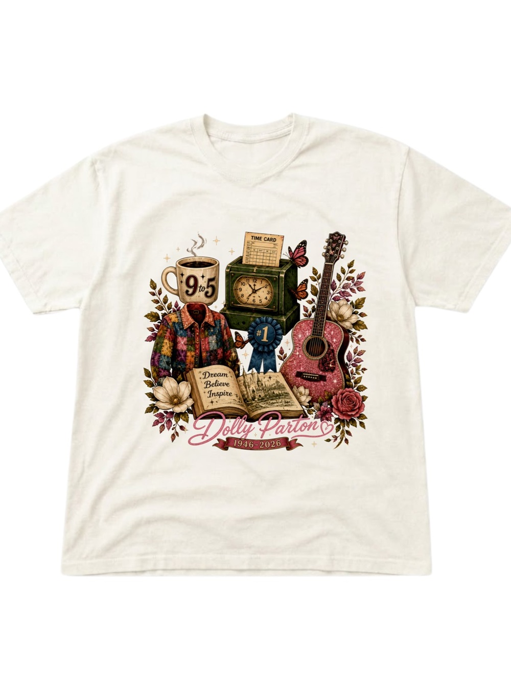 Gildan Dolly Cream Graphic T-Shirt